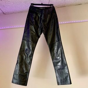 Vintage Y2K Gap Bootcut Black Leather Pants